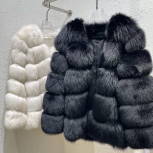 Factory Wholesale Custom Color Women's Luxury Fox Fur Overcoat Natural Fur Jacket Real Fox Fur Coat