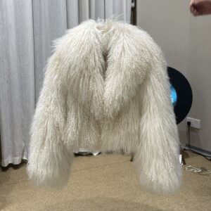 White Warm Short Fur Overcoat Short Real Soft Sheep Fur Coats Mongolia Fur Coat for Women